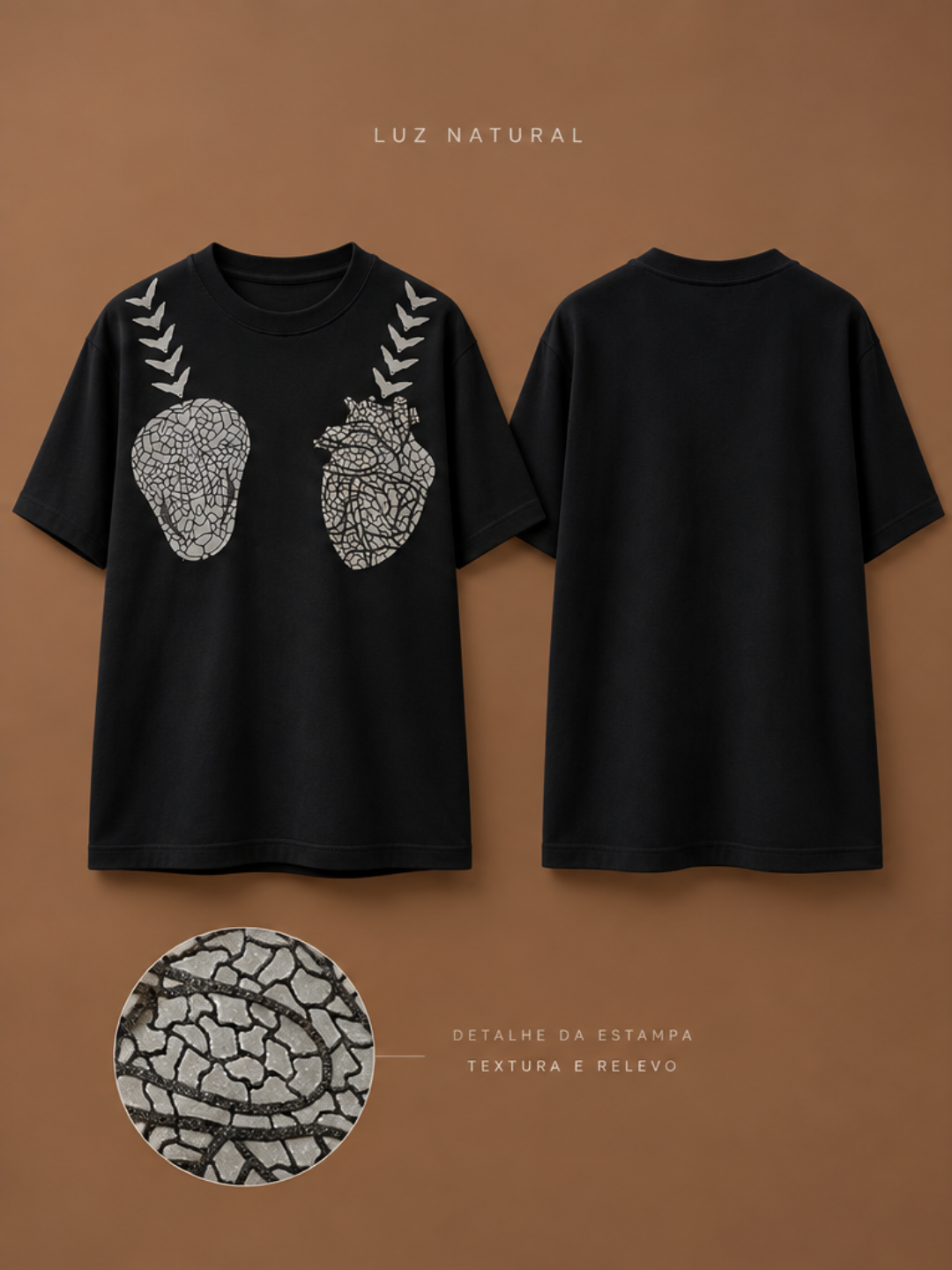 CAMISETA GENTE-TRANSFORMAÇÃO (PAMɄRI MAHSÃ) - PRETO