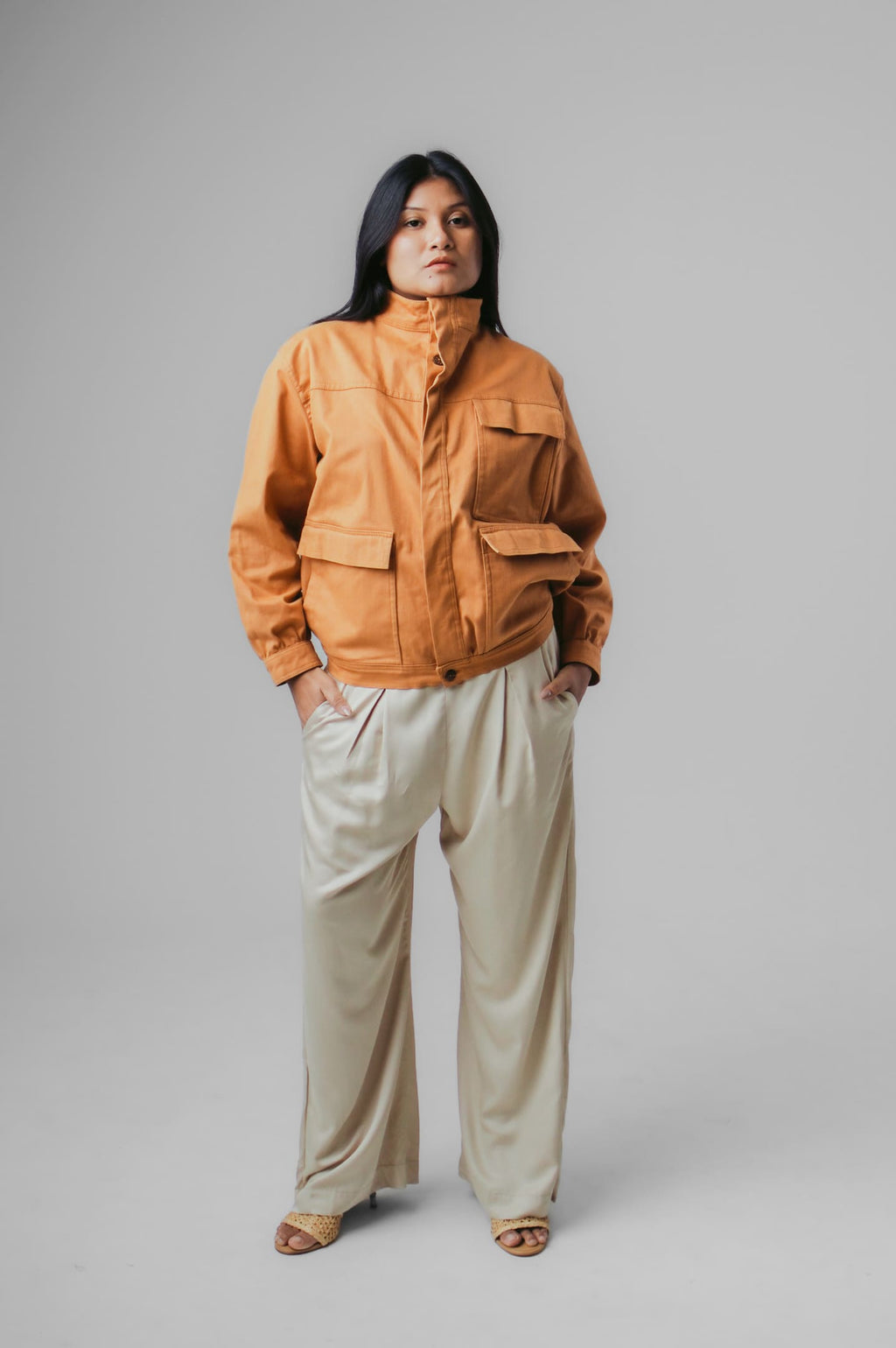 JAQUETA BOMBER ALTO RIO NEGRO - MOSTARDA